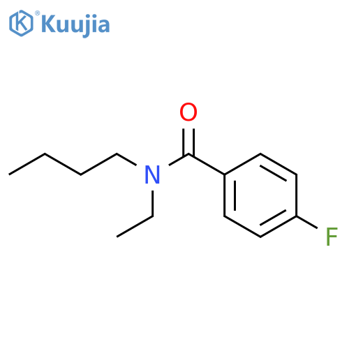 N-butyl-N-ethyl-4-fluorobenzamide structure
