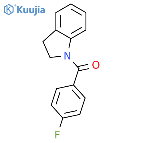 Methanone,(2,3-dihydro-1H-indol-1-yl)(4-fluorophenyl)- structure