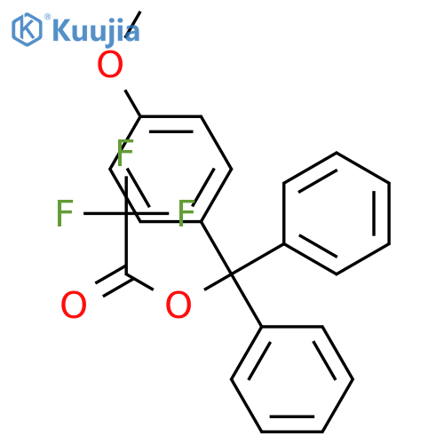 Acetic acid, trifluoro-, (4-methoxyphenyl)diphenylmethyl ester structure
