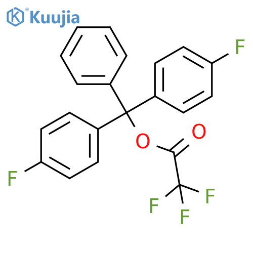 Acetic acid, trifluoro-, bis(4-fluorophenyl)phenylmethyl ester structure