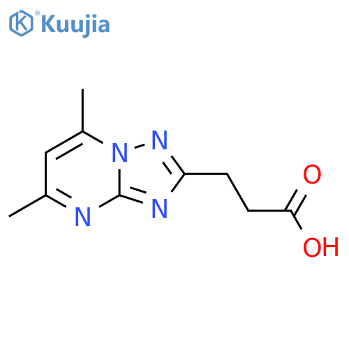 3-(5,7-dimethyl1,2,4triazolo1,5-apyrimidin-2-yl)propanoic Acid structure