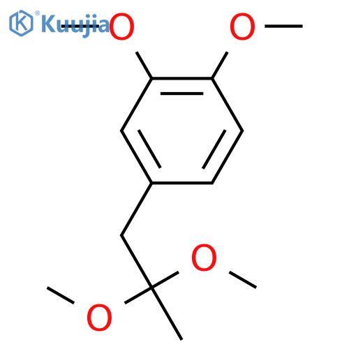Benzene, 4-(2,2-dimethoxypropyl)-1,2-dimethoxy- structure