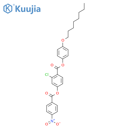 BENZOIC ACID, 2-CHLORO-4-[(4-NITROBENZOYL)OXY]-, 4-(OCTYLOXY)PHENYL ESTER structure