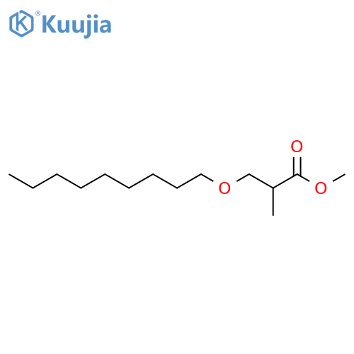 Propanoic acid, 2-methyl-3-(nonyloxy)-, methyl ester structure