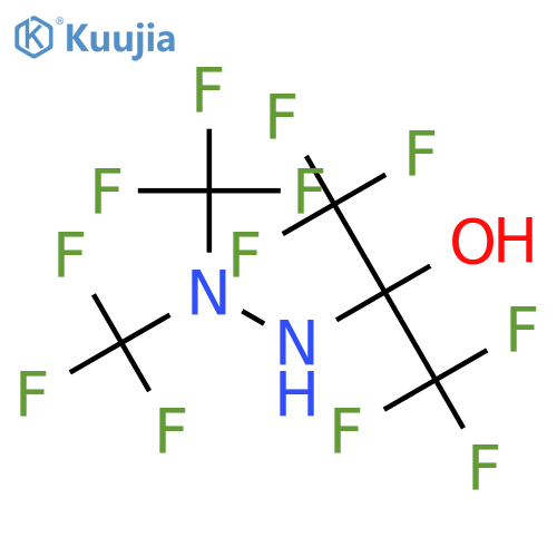 2-Propanol, 2-[2,2-bis(trifluoromethyl)hydrazino]-1,1,1,3,3,3-hexafluoro- structure