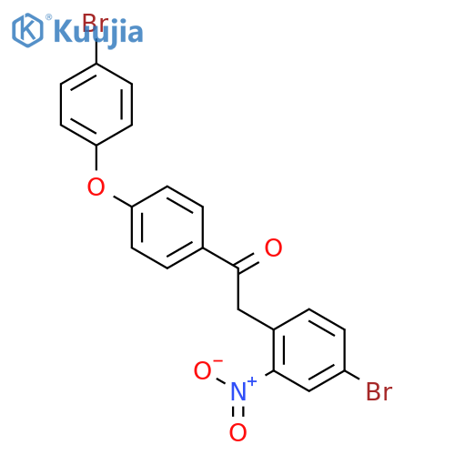 Ethanone, 2-(4-bromo-2-nitrophenyl)-1-[4-(4-bromophenoxy)phenyl]- structure