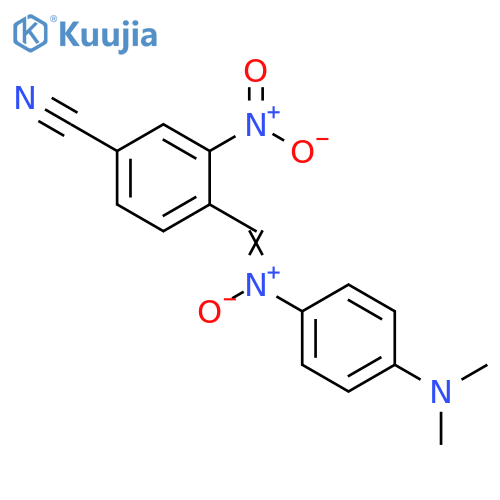 Benzonitrile, 4-[[[4-(dimethylamino)phenyl]oxidoimino]methyl]-3-nitro- structure