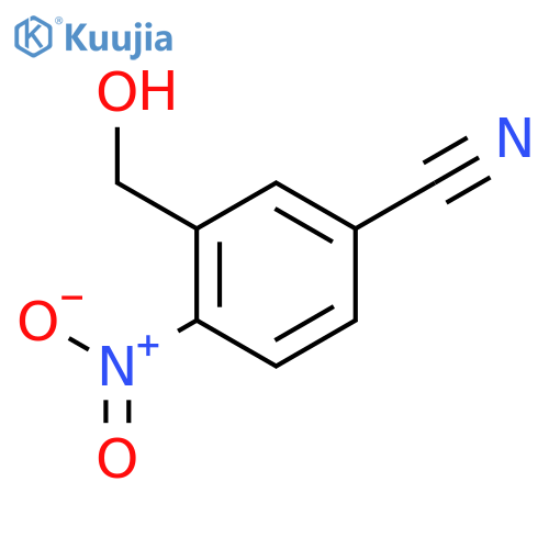 3-(Hydroxymethyl)-4-nitro-benzonitrile structure