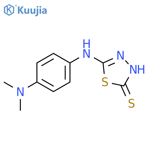 1,3,4-Thiadiazole-2(3H)-thione, 5-[[4-(dimethylamino)phenyl]amino]- structure