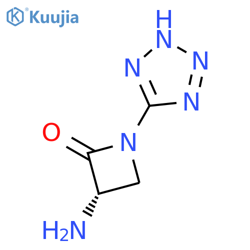 2-AZETIDINONE, 3-AMINO-1-(1H-TETRAZOL-5-YL)-, (S)- structure