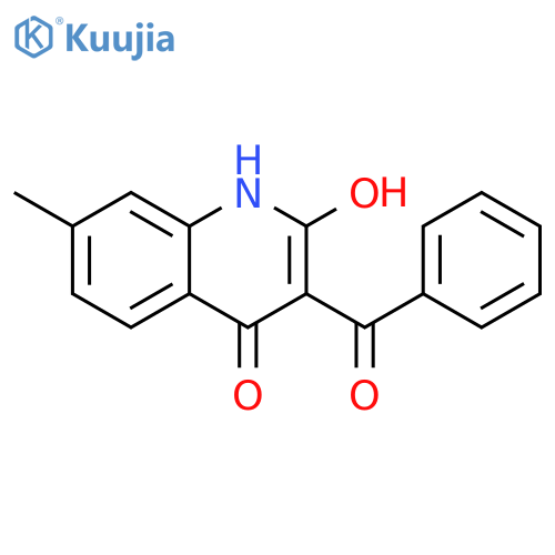 2-hydroxy-7-methyl-3-(phenylcarbonyl)quinolin-4(1H)-one structure