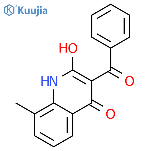 2-hydroxy-8-methyl-3-(phenylcarbonyl)quinolin-4(1H)-one structure