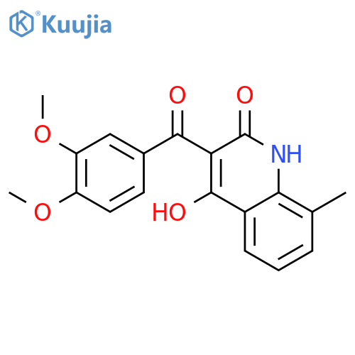 3-(3,4-Dimethoxybenzoyl)-4-hydroxy-8-methyl-2(1H)-quinolinone structure