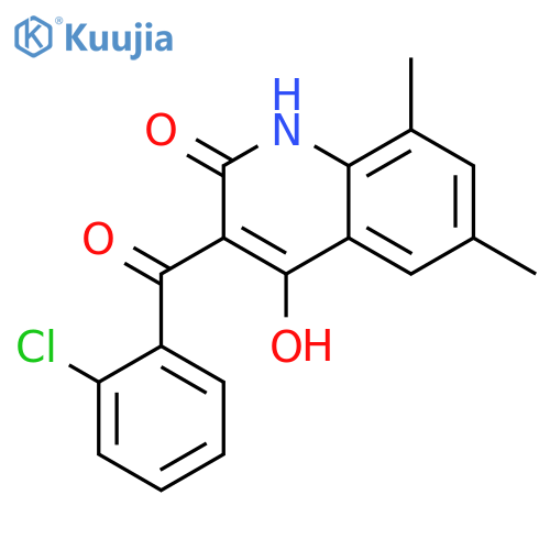 2(1H)-Quinolinone, 3-(2-chlorobenzoyl)-4-hydroxy-6,8-dimethyl- structure