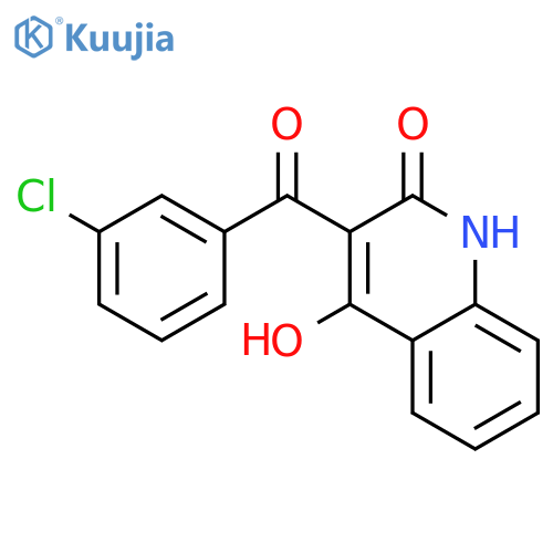 3-(3-Chlorobenzoyl)-4-hydroxy-2(1H)-quinolinone structure