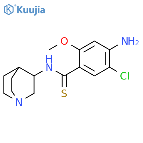 Benzenecarbothioamide, 4-amino-N-1-azabicyclo[2.2.2]oct-3-yl-5-chloro-2-methoxy- structure