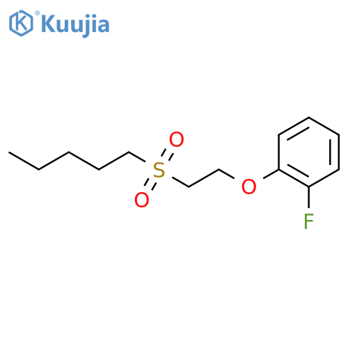 Benzene, 1-fluoro-2-[2-(pentylsulfonyl)ethoxy]- structure