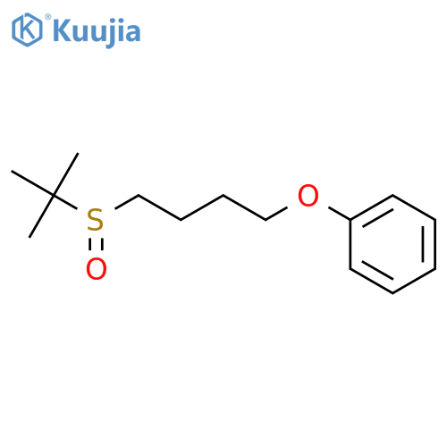 Benzene, [4-[(1,1-dimethylethyl)sulfinyl]butoxy]- structure
