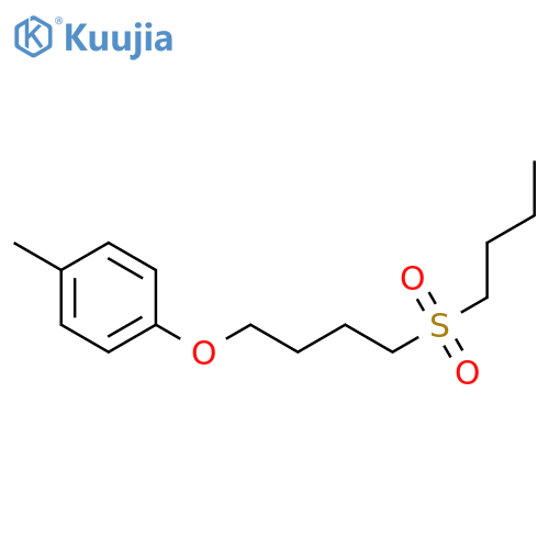 Benzene, 1-[4-(butylsulfonyl)butoxy]-4-methyl- structure