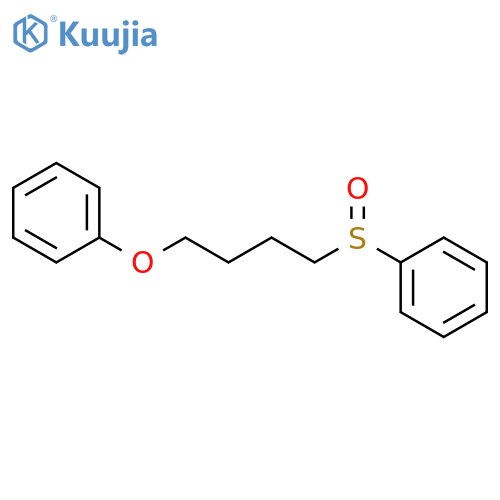 Benzene, [(4-phenoxybutyl)sulfinyl]- structure
