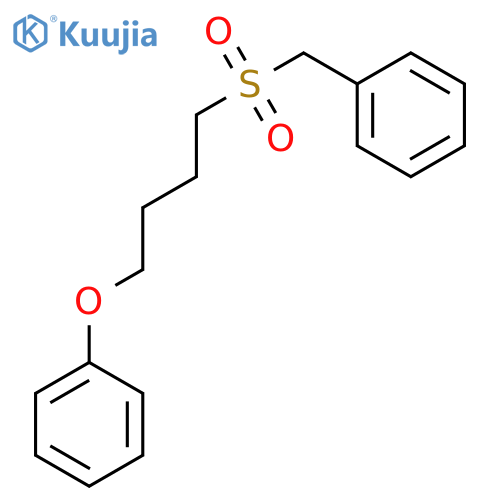 Benzene, [[(4-phenoxybutyl)sulfonyl]methyl]- structure