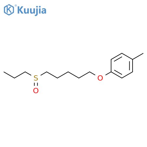 Benzene, 1-methyl-4-[[5-(propylsulfinyl)pentyl]oxy]- structure