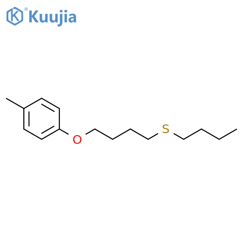 Benzene, 1-[4-(butylthio)butoxy]-4-methyl- structure