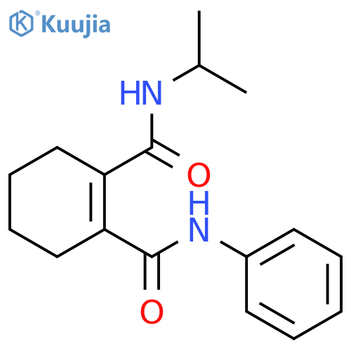 1-Cyclohexene-1,2-dicarboxamide, N-(1-methylethyl)-N'-phenyl- structure