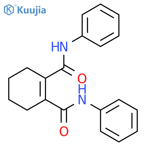 1-Cyclohexene-1,2-dicarboxamide, N,N'-diphenyl- structure