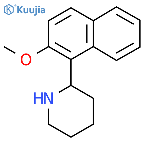 2-(2-methoxynaphthalen-1-yl)piperidine structure