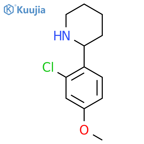 2-(2-Chloro-4-methoxyphenyl)piperidine structure