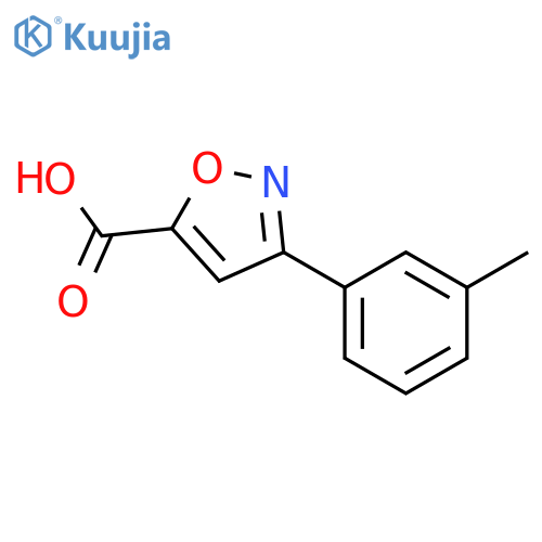 3-(3-METHYLPHENYL)-1,2-OXAZOLE-5-CARBOXYLIC ACID structure