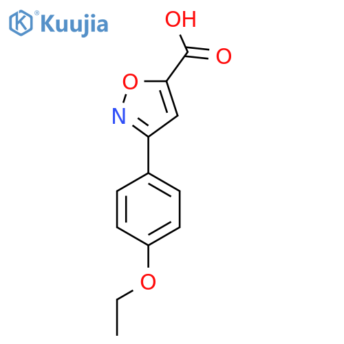 3-(4-Ethoxyphenyl)-1,2-oxazole-5-carboxylic acid structure