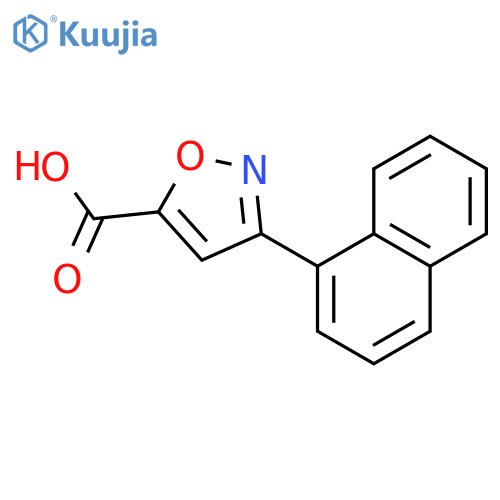 3-(Naphthalen-1-yl)-1,2-oxazole-5-carboxylic acid structure