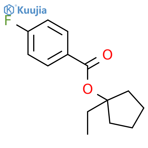 BENZOIC ACID, 4-FLUORO-, 1-ETHYLCYCLOPENTYL ESTER structure