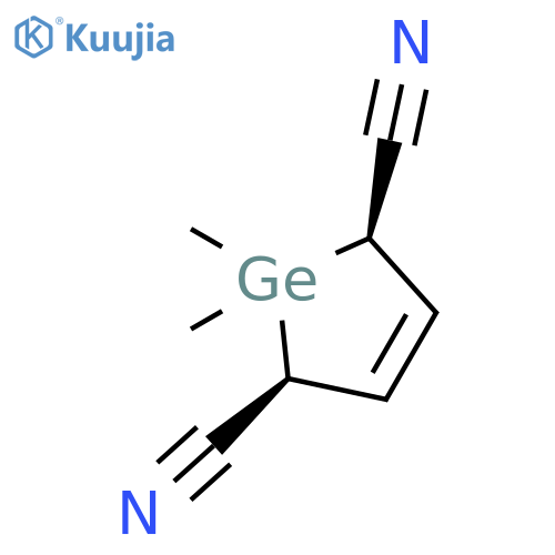 1H-Germole-2,5-dicarbonitrile, 2,5-dihydro-1,1-dimethyl-, cis- structure