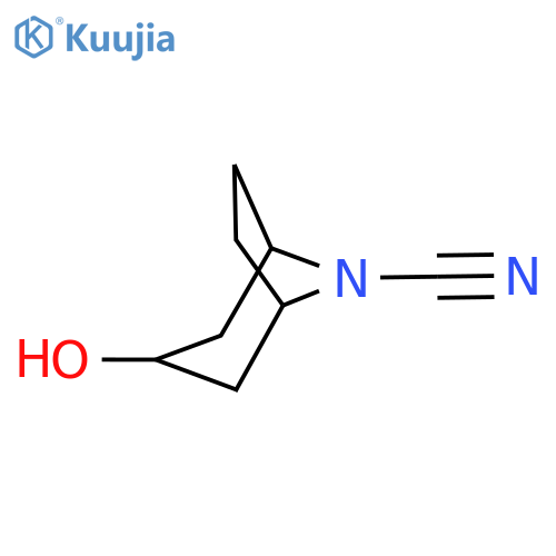 3-hydroxy-8-azabicyclo3.2.1octane-8-carbonitrile structure