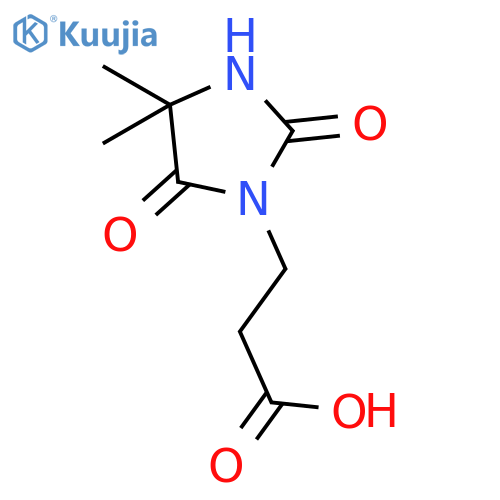 3-(4,4-Dimethyl-2,5-dioxoimidazolidin-1-yl)propanoic acid structure