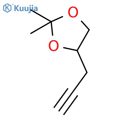 2,2-dimethyl-4-(prop-2-yn-1-yl)-1,3-dioxolane structure