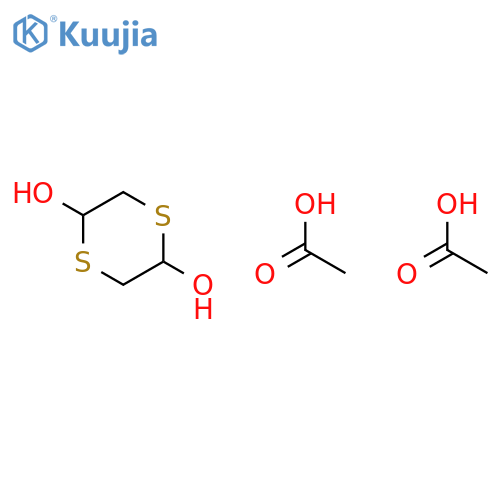 1,4-Dithiane-2,5-diol, diacetate structure