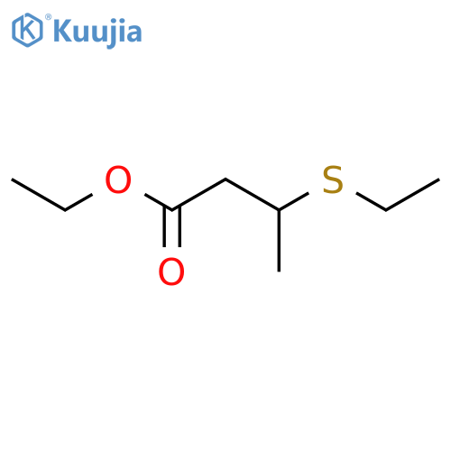 ethyl 3-(ethylsulfanyl)butanoate structure