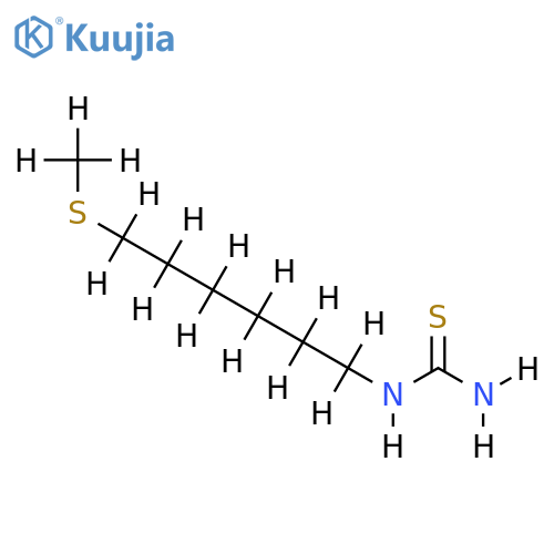 (6-Methylmercapto-hexyl)-thioharnstoff structure