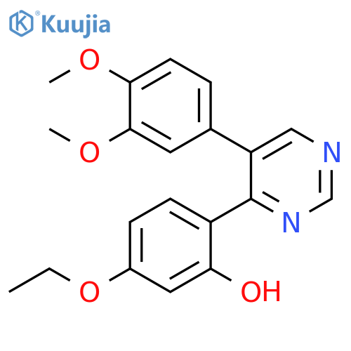 2-5-(3,4-dimethoxyphenyl)pyrimidin-4-yl-5-ethoxyphenol structure