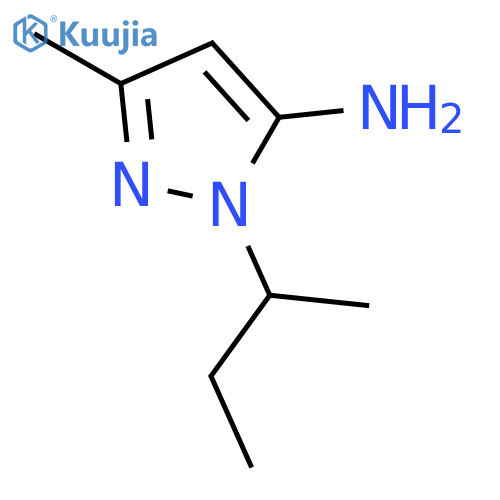1-sec-butyl-3-methyl-1H-pyrazol-5-amine structure