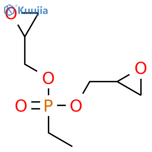 Phosphonic acid, ethyl-, bis(oxiranylmethyl) ester structure