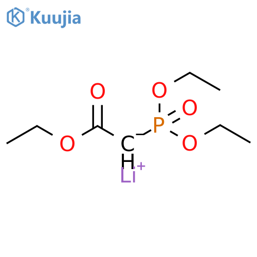 Acetic acid, 2-(diethoxyphosphinyl)-, ethyl ester, ion(1-), lithium (1:1) structure