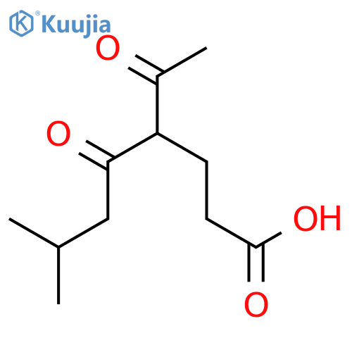 Octanoic acid, 4-acetyl-7-methyl-5-oxo- structure