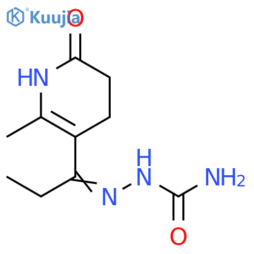 Hydrazinecarboxamide, 2-[1-(1,4,5,6-tetrahydro-2-methyl-6-oxo-3-pyridinyl)propylidene]- structure