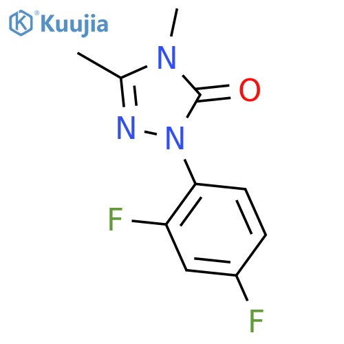 3H-1,2,4-Triazol-3-one, 2-(2,4-difluorophenyl)-2,4-dihydro-4,5-dimethyl- structure