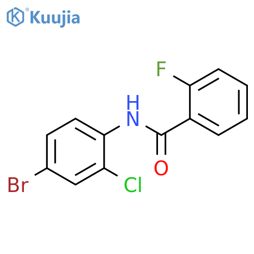 N-(4-bromo-2-chlorophenyl)-2-fluorobenzamide structure
